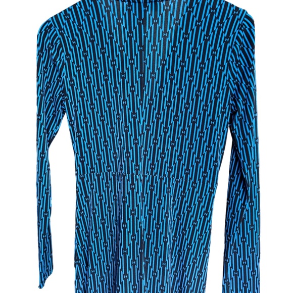 MICHAEL Michael Kors | Women's Blue Design Wrap Dress - Picture 9 of 10